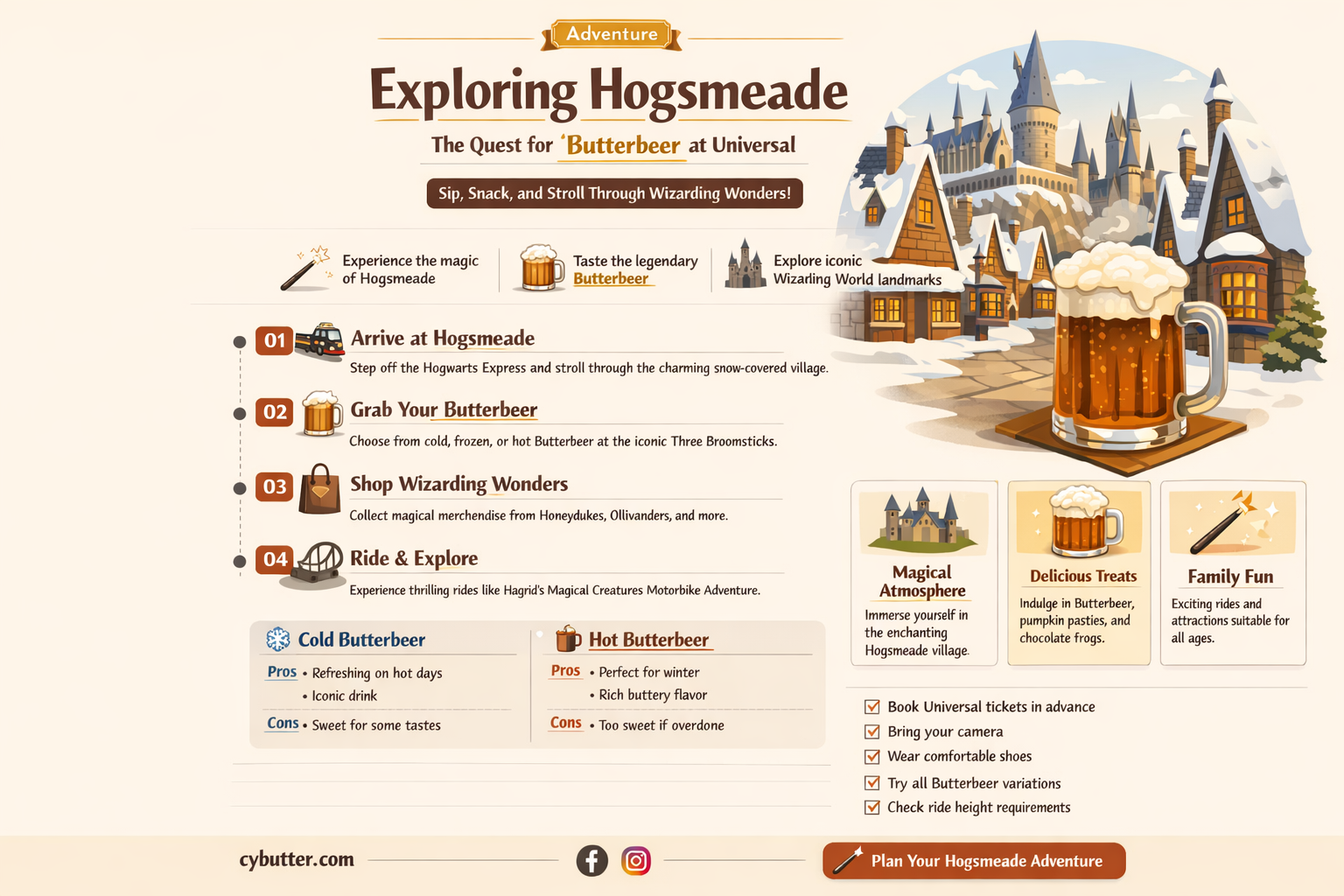 does hogsmeade in universal buy butter bear