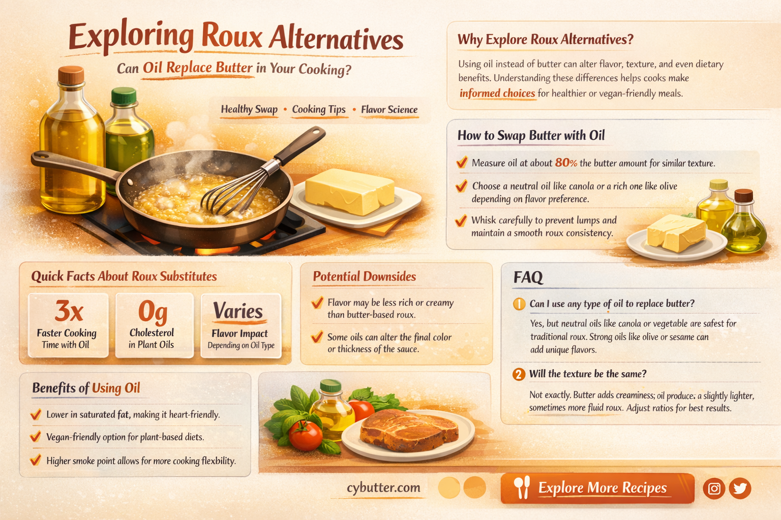 can i make a roux with oil instead of butter