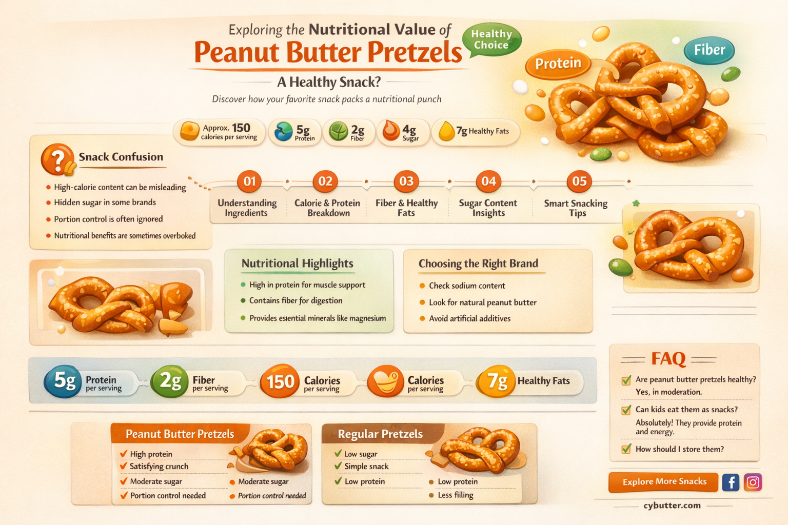 are peanut butter pretzels healthy