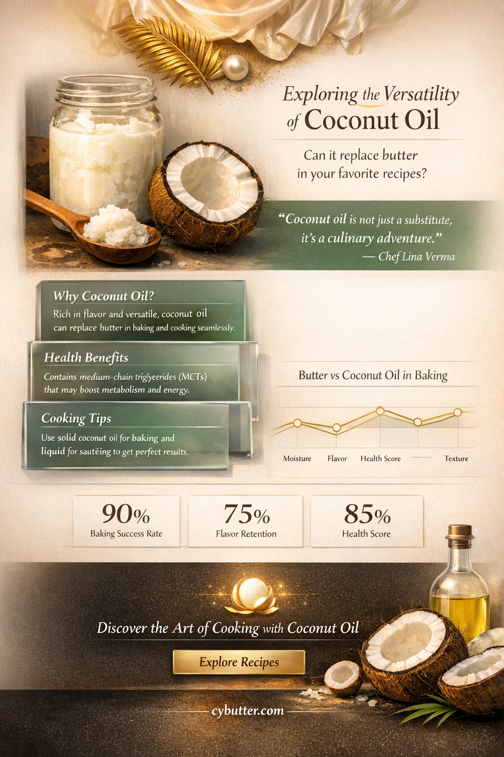 can coconut oil replace butter in cooking