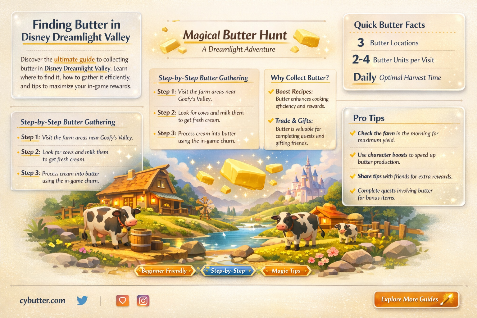 how do i get butter in disney dreamlight valley