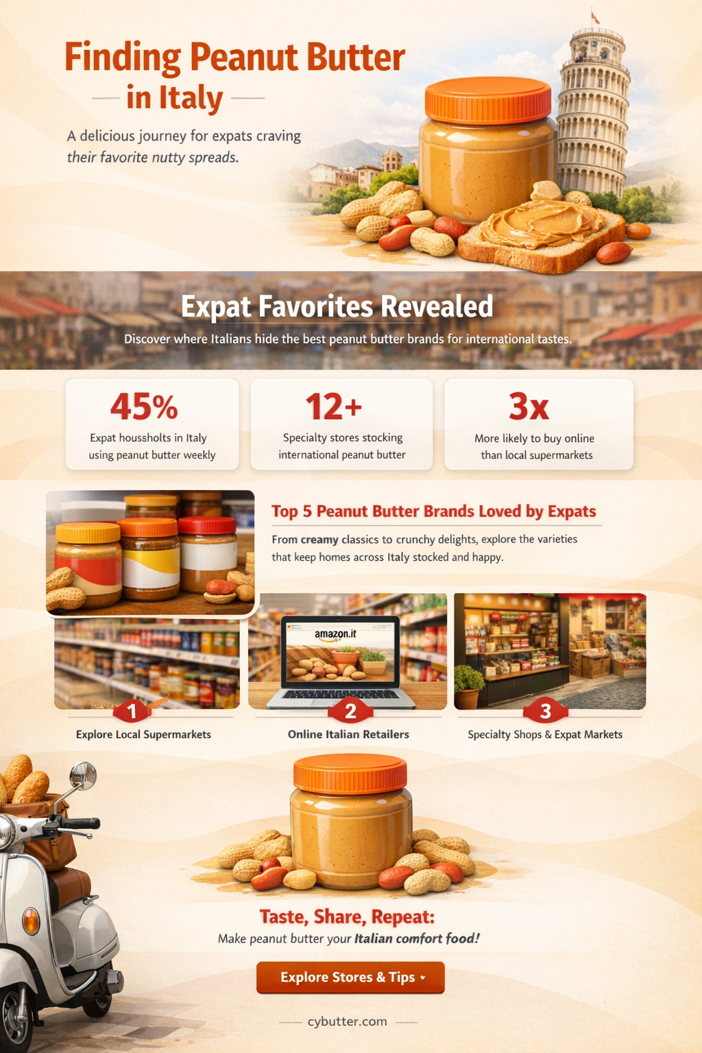 can you get peanut butter in italy