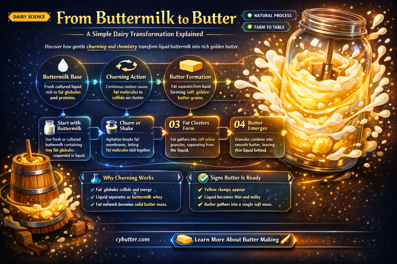 can you use buttermilk to make butter