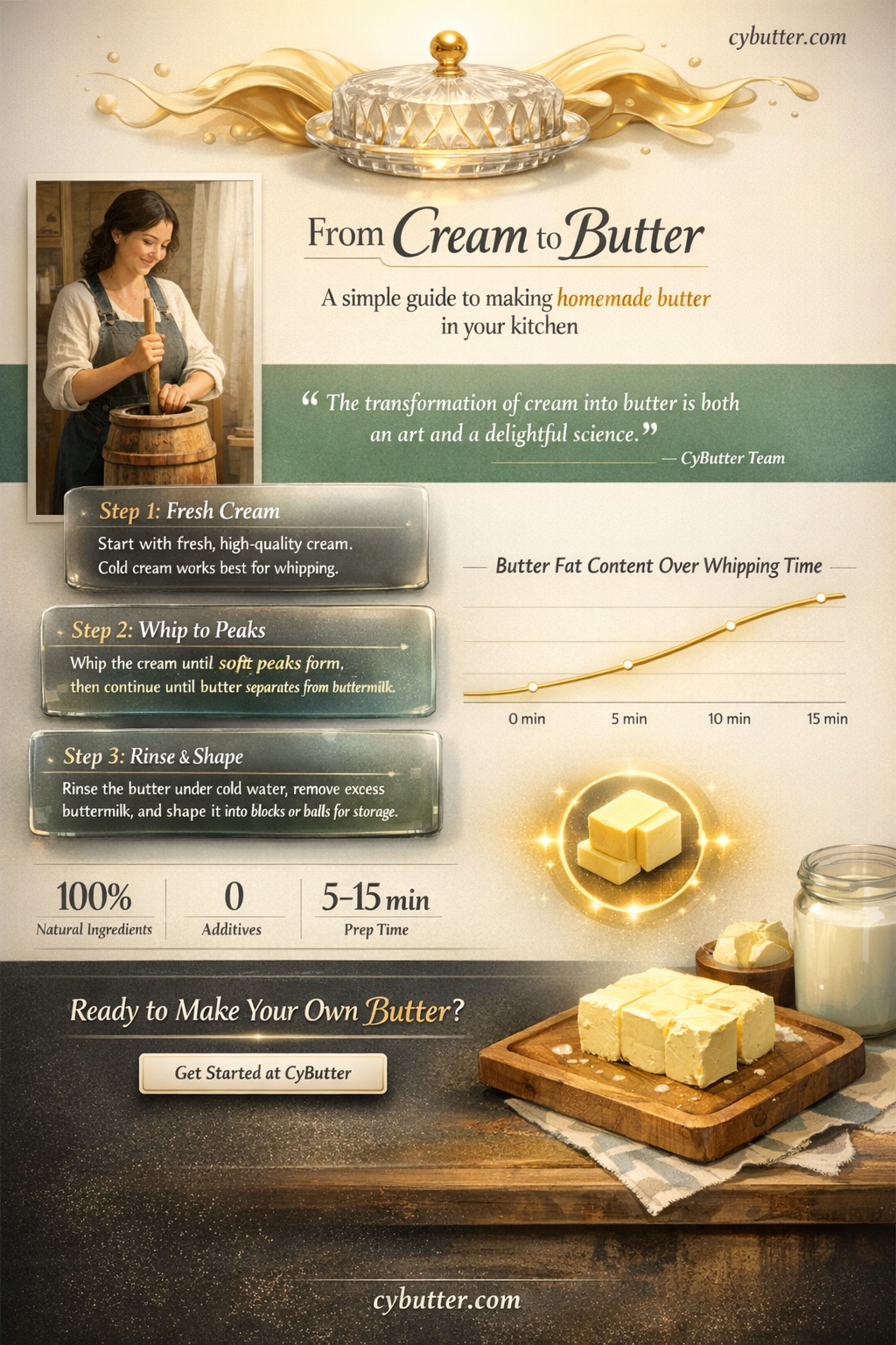 can i use heavy whipping cream to make butter