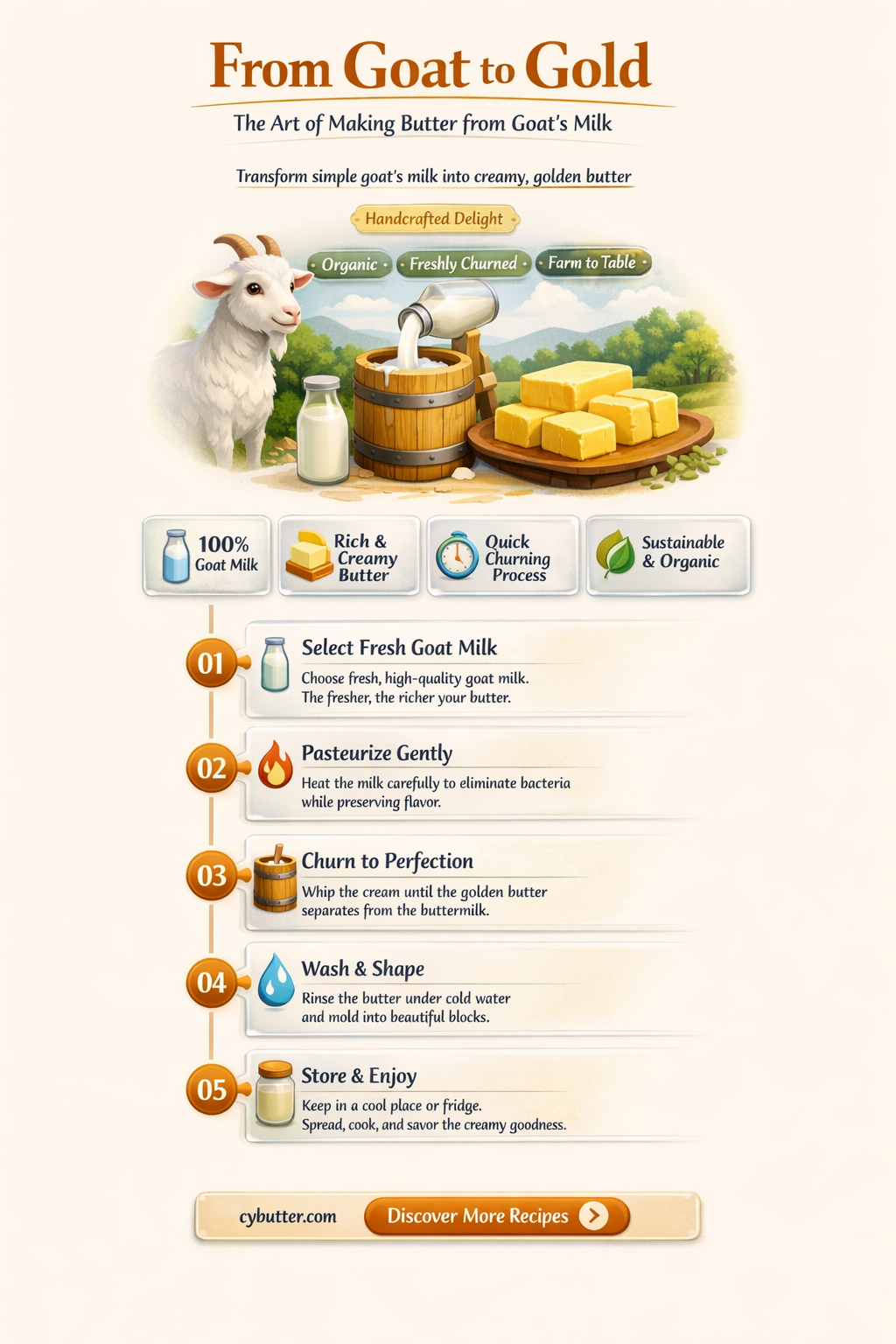 how do you make butter from goats milk