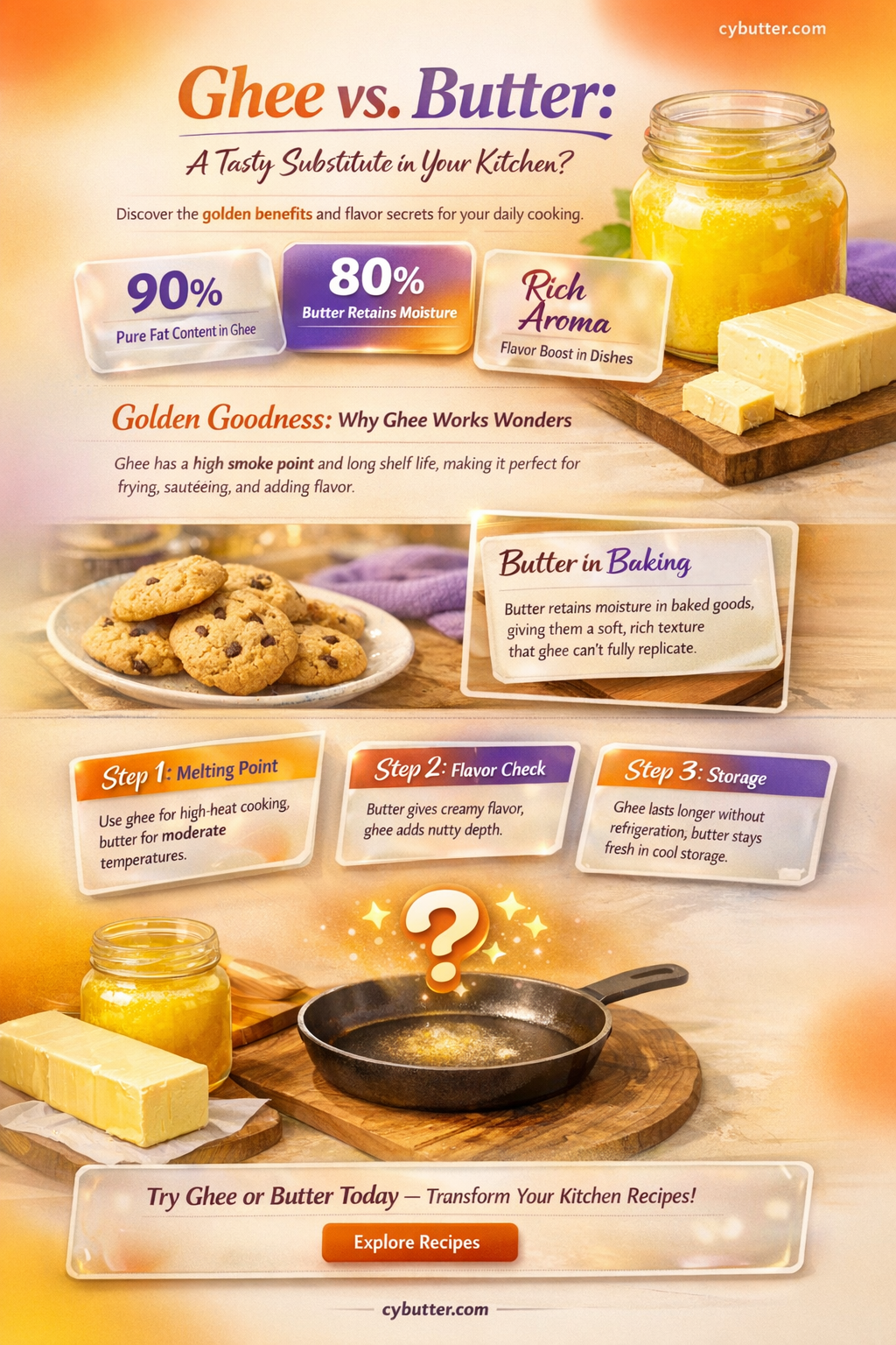 can ghee replace butter