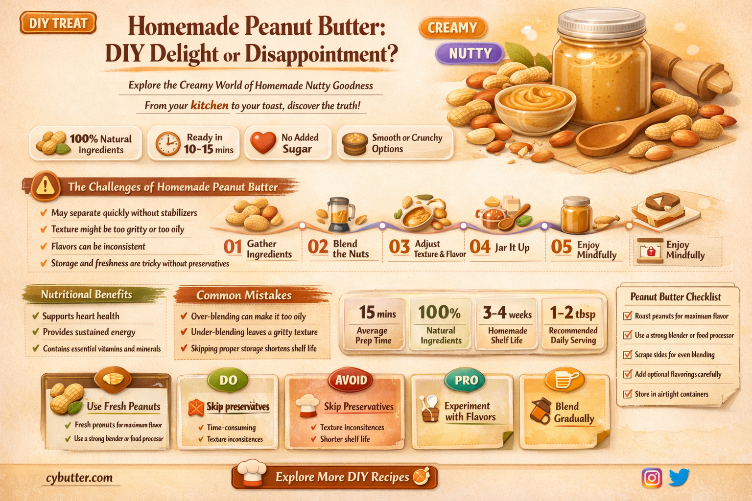 does homemade peanut butter taste good