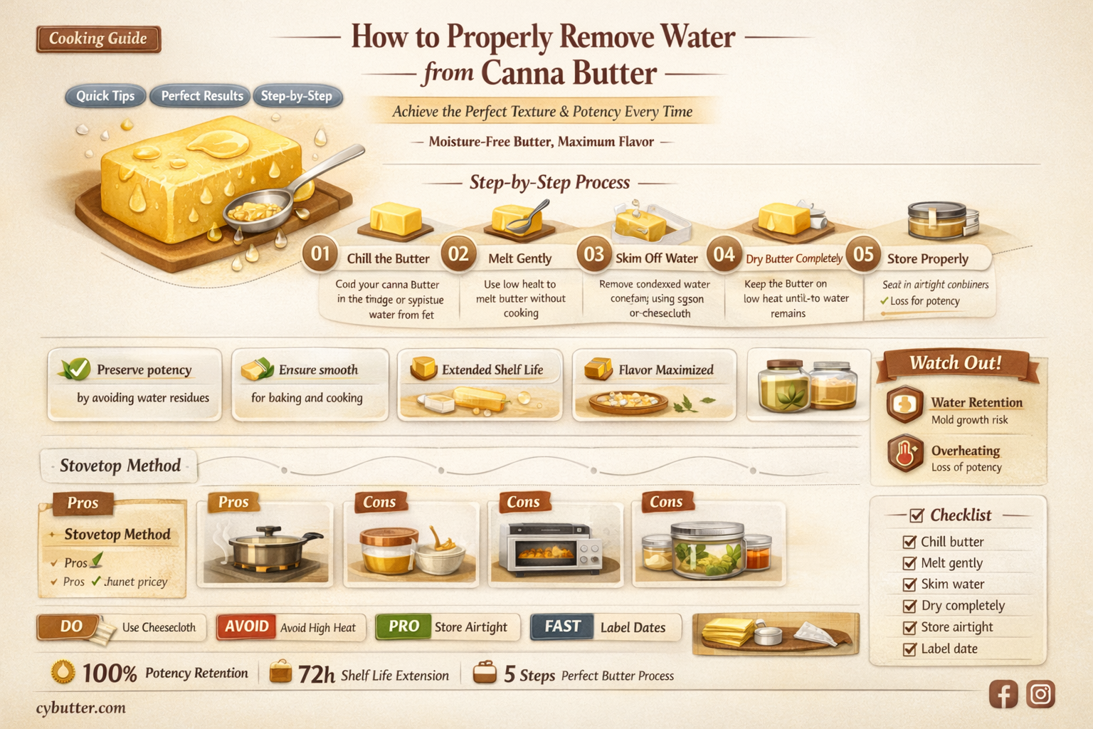 do you get eid of the water in canna butter