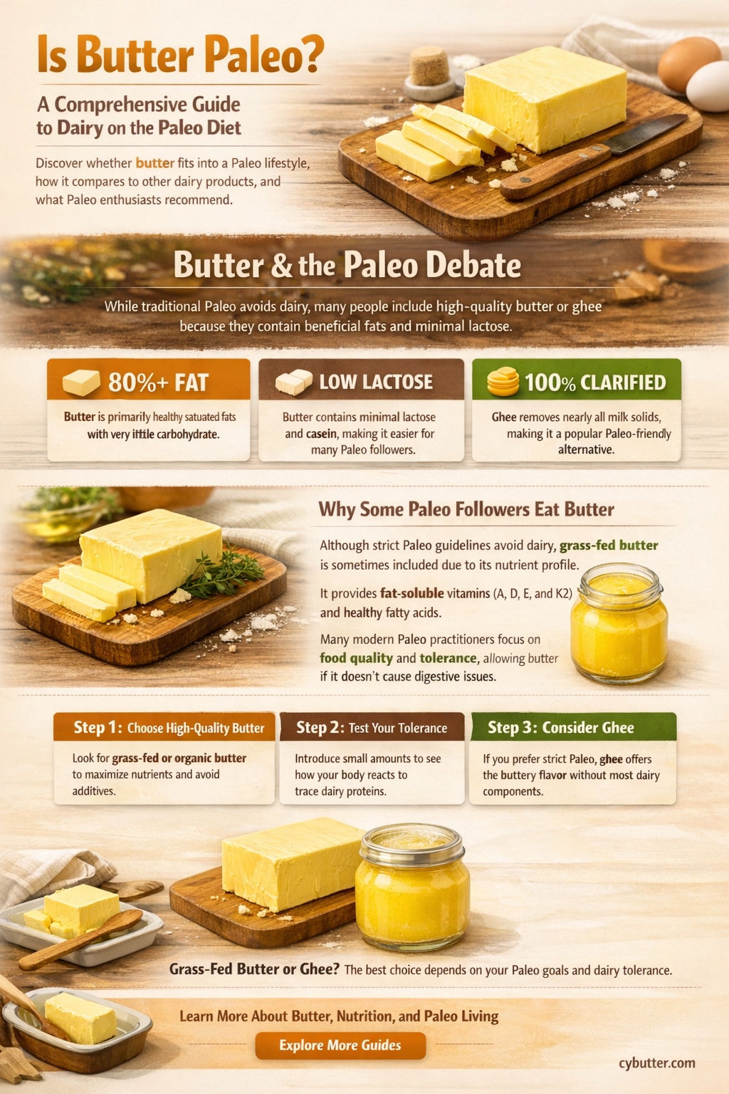 can you eat butter on the paleo diet