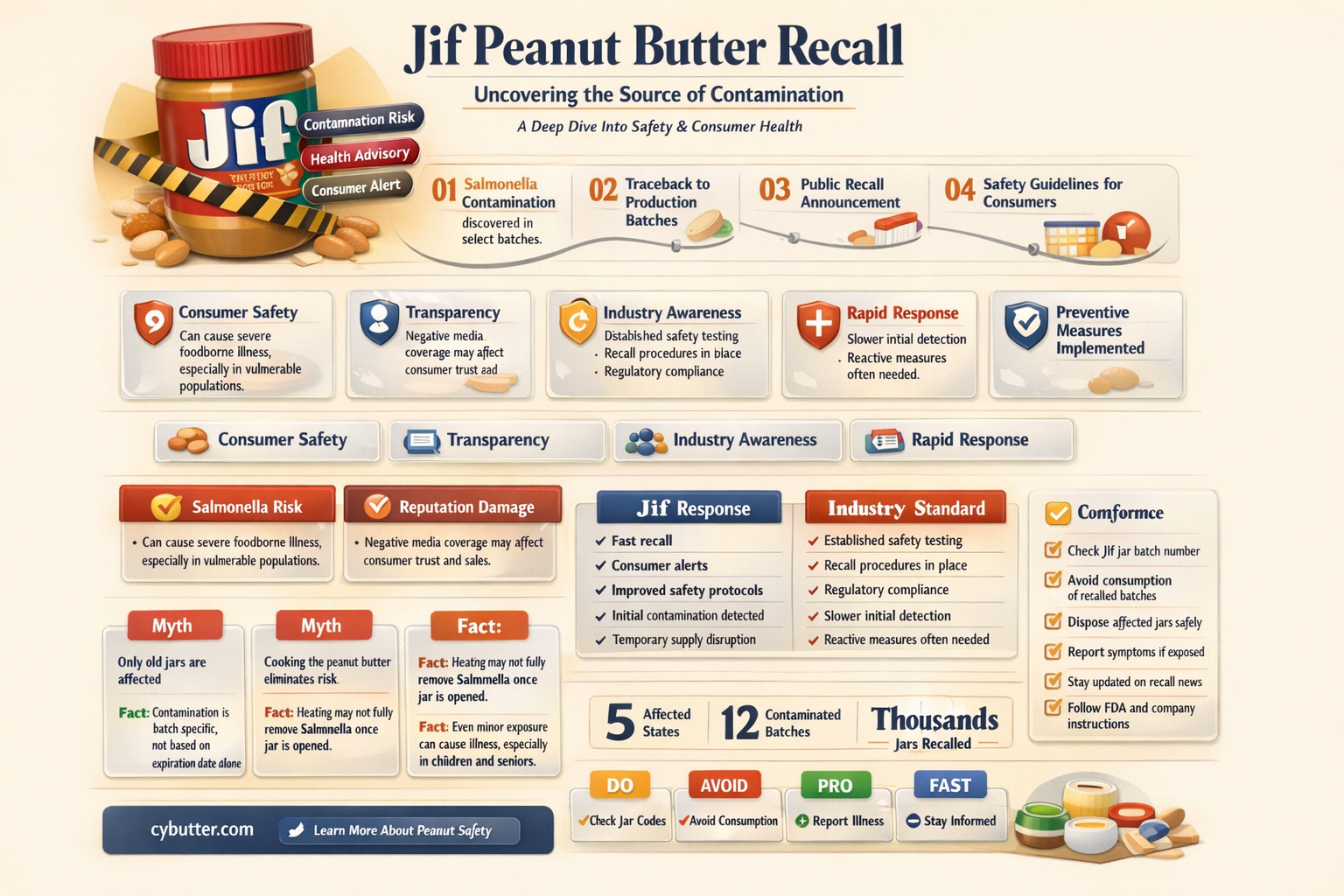 how did jif peanut butter get contaminated