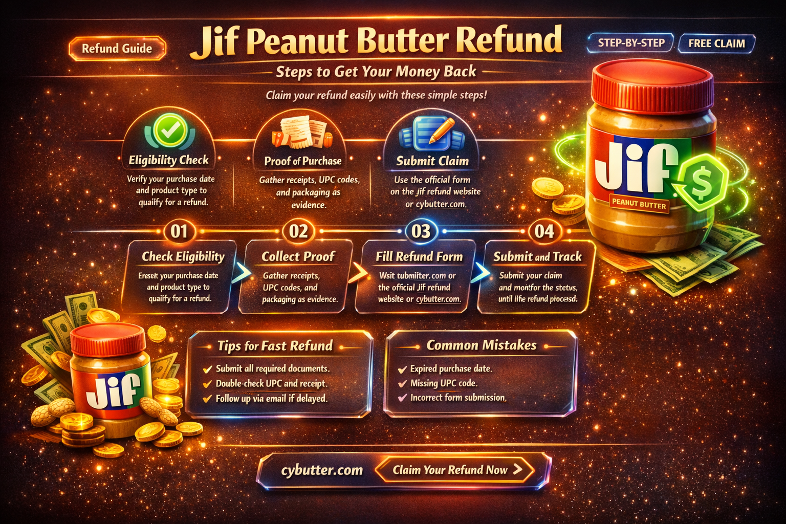 how do you get a refund for jif peanut butter