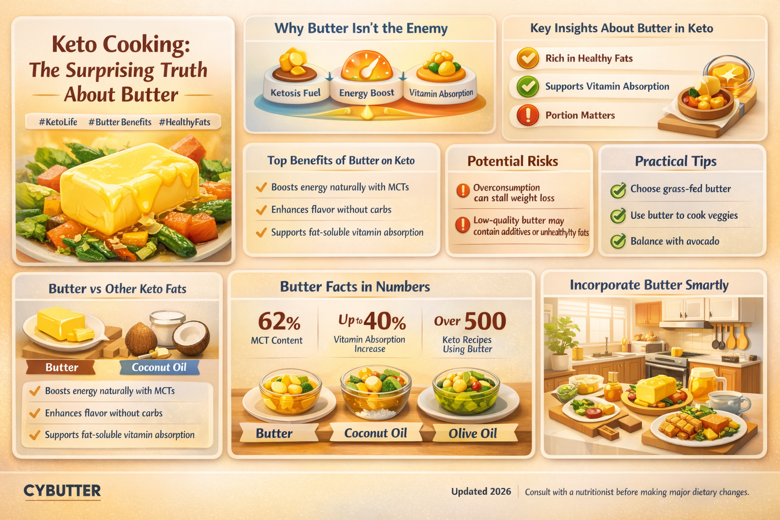 can i cook with butter on keto