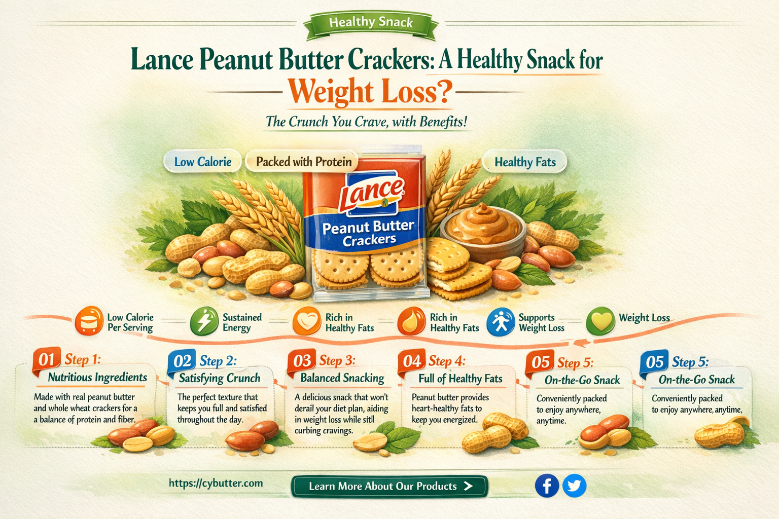 are lance peanut butter crackers good for weight loss
