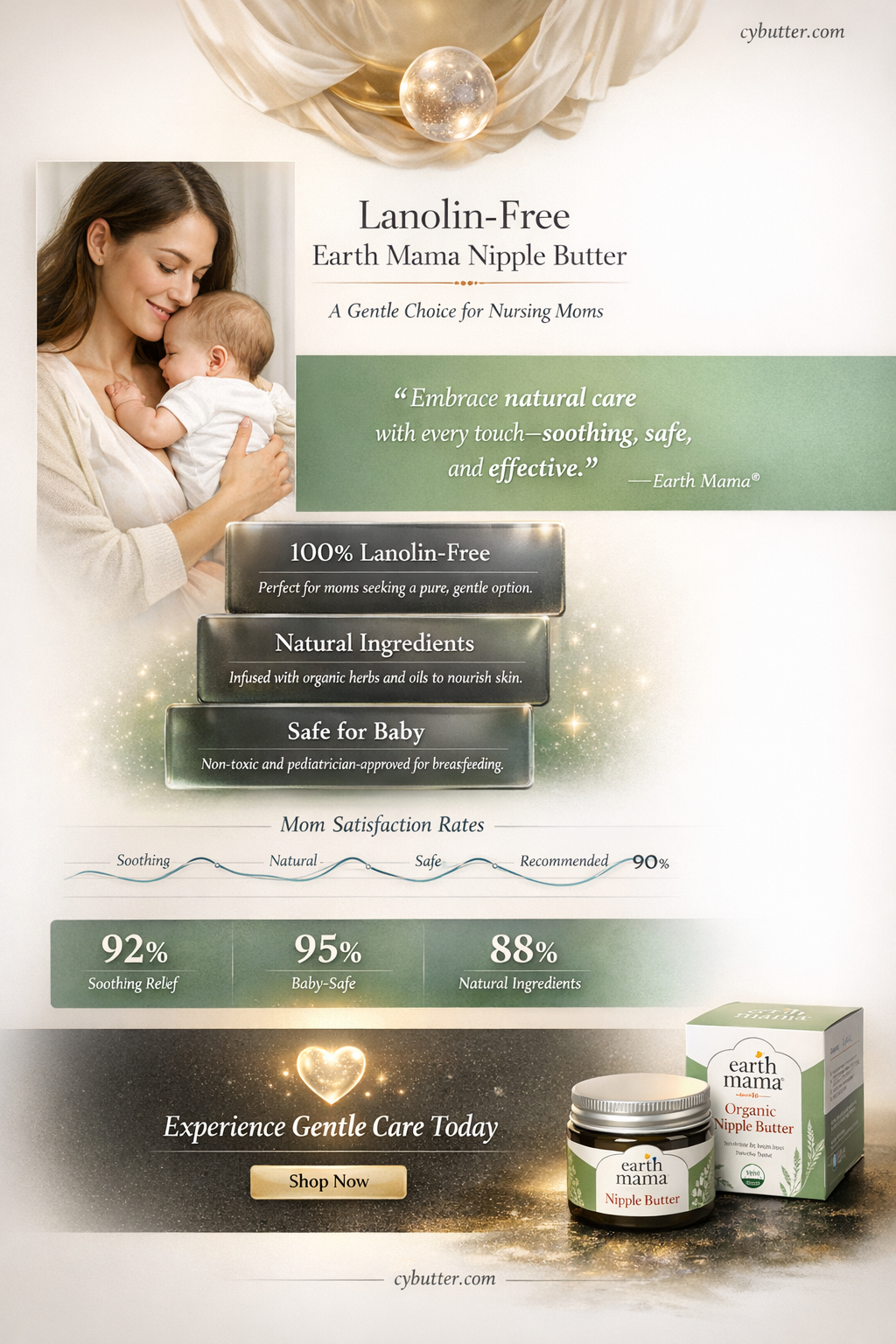 does earth mama nipple butter have lanolin