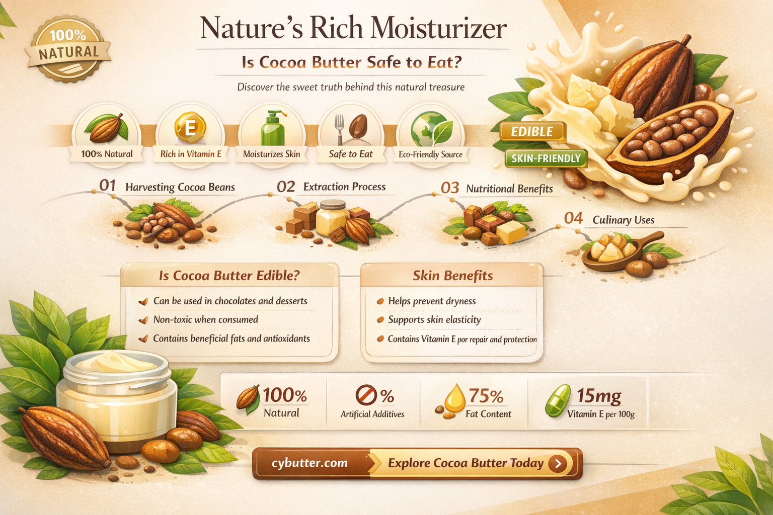 can you eat cocoa butter