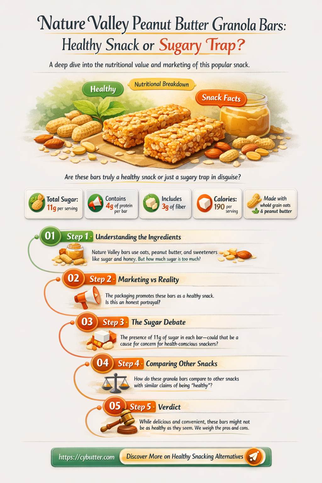 are nature valley peanut butter granola bars good for you