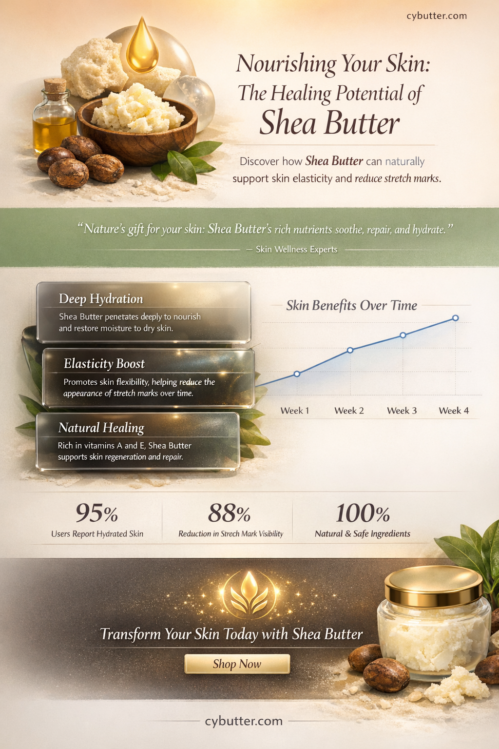 can shea butter heal stretch marks