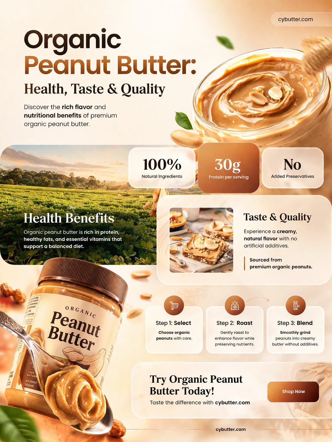 how good is organic peanut butter