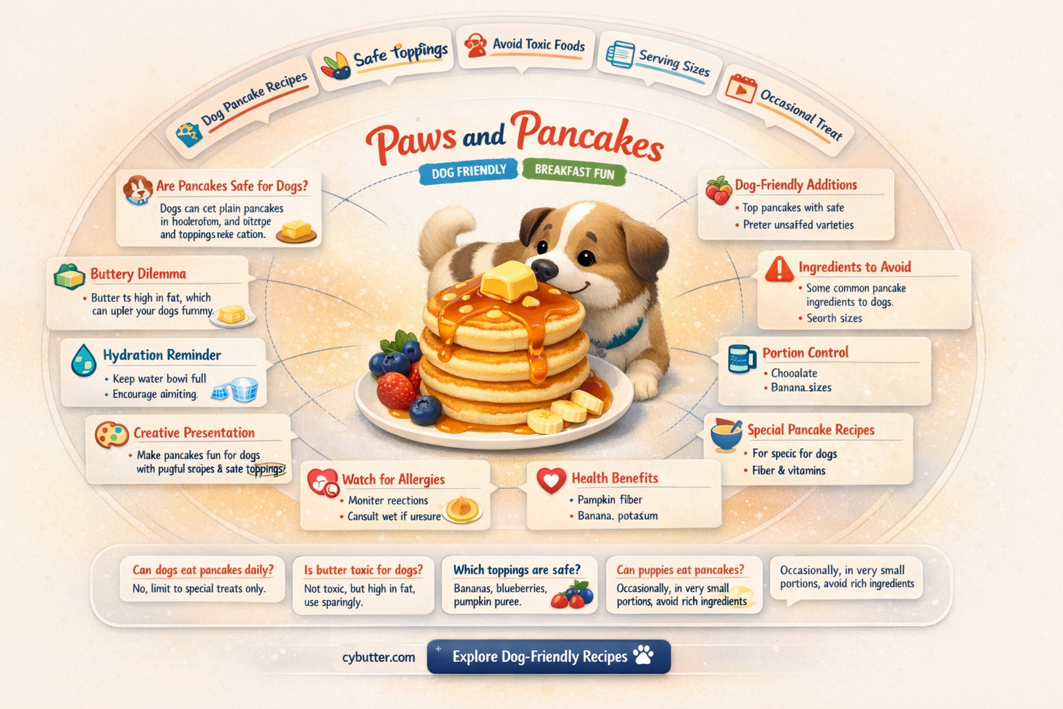 can dogs eat pancakes with butter