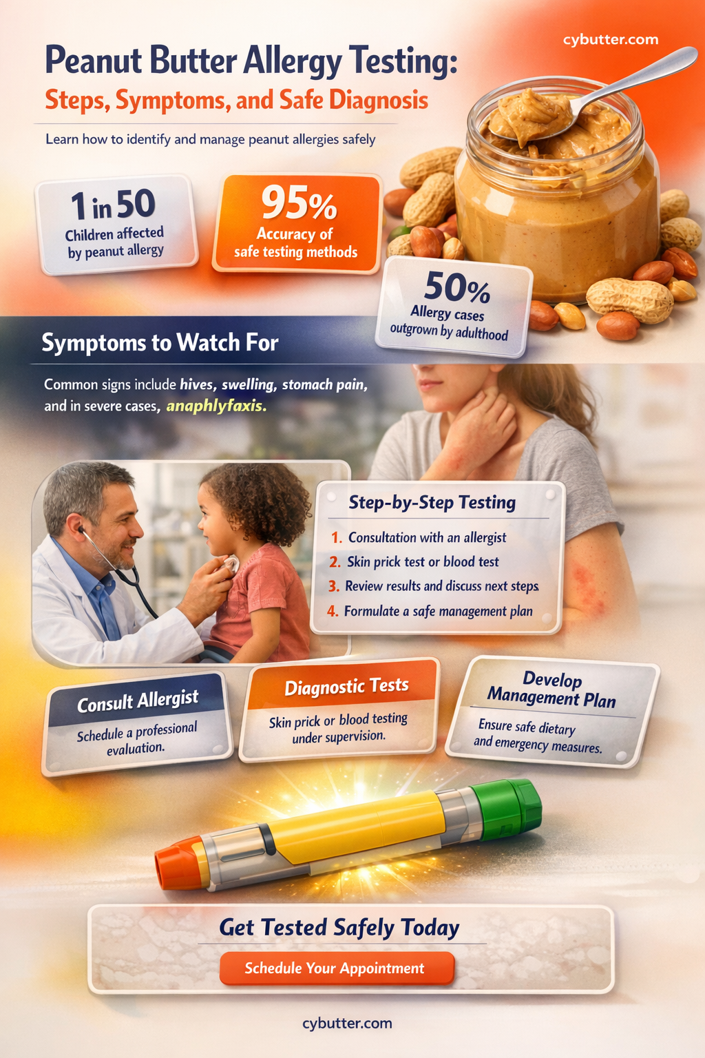 how do you get tested for peanut butter allergy