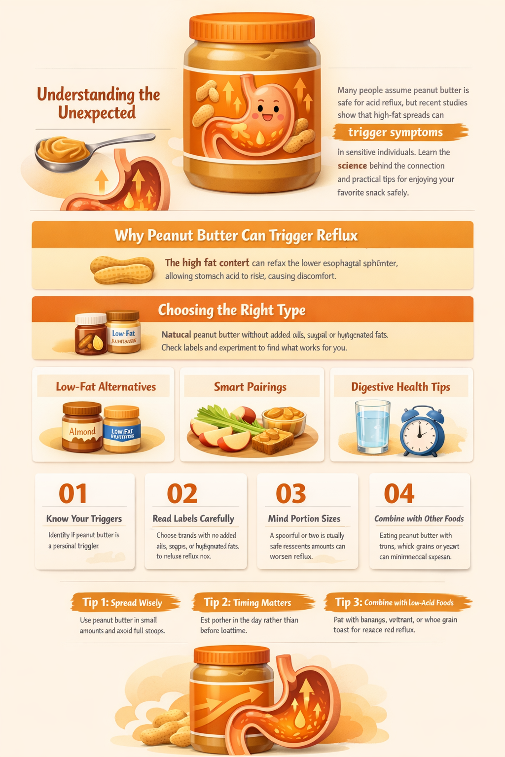 can i eat peanut butter with acid reflux