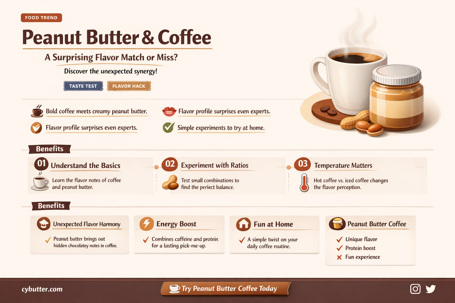 do peanut butter and coffee taste good together