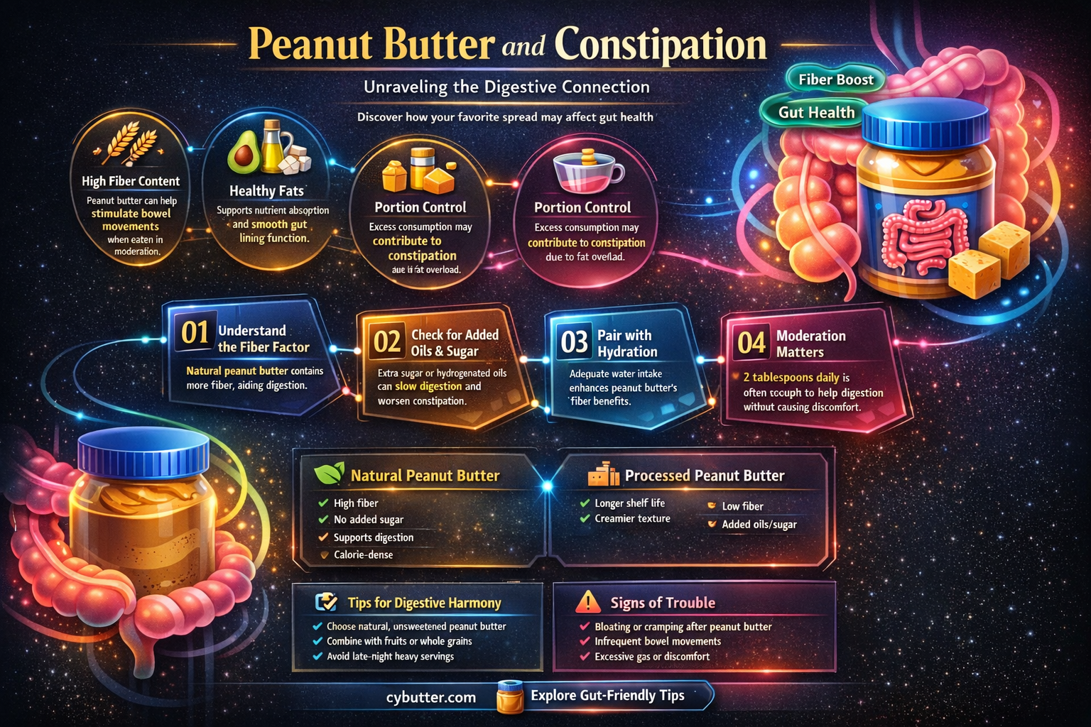 can you get constipated from peanut butter
