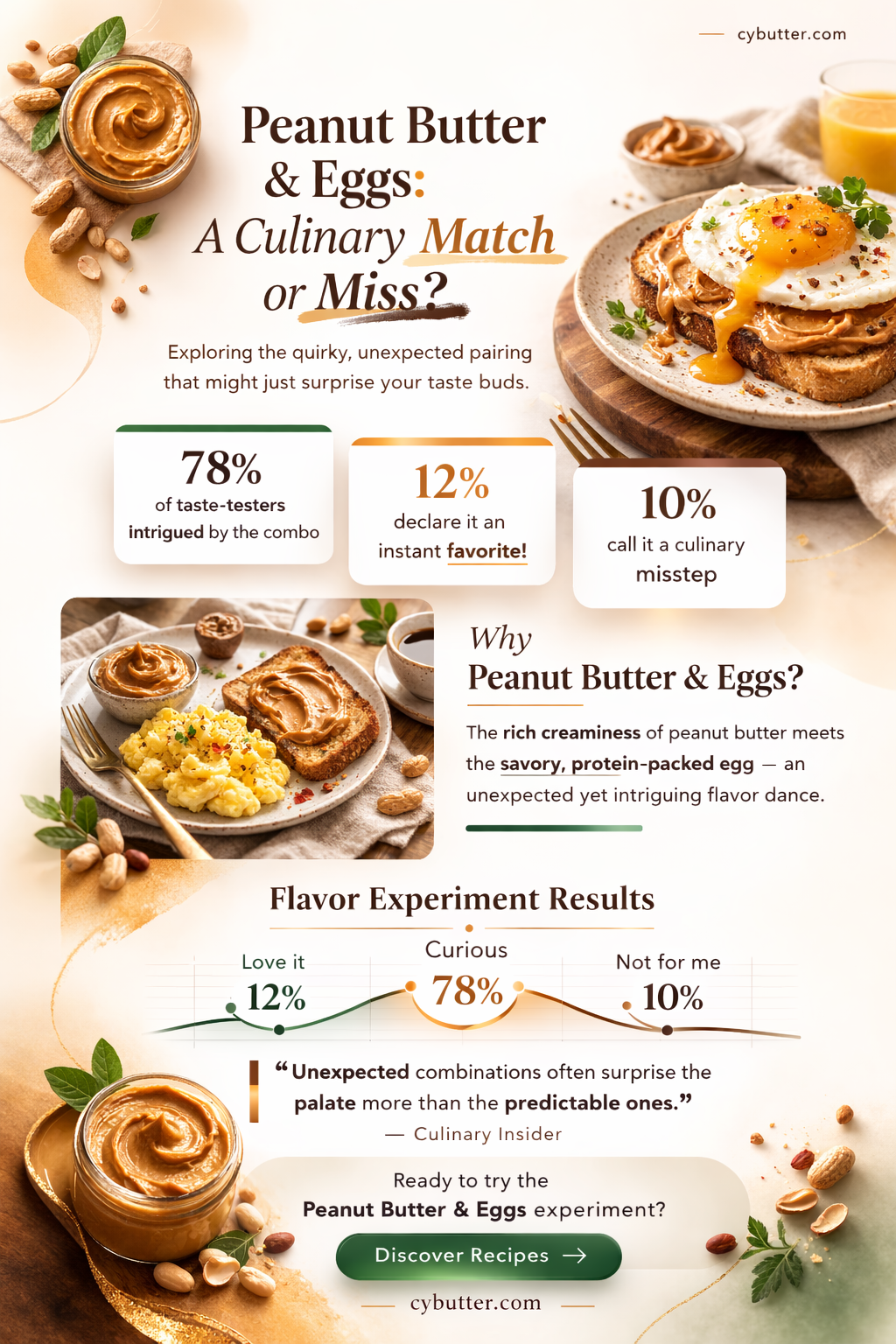 do peanut butter and eggs taste good together
