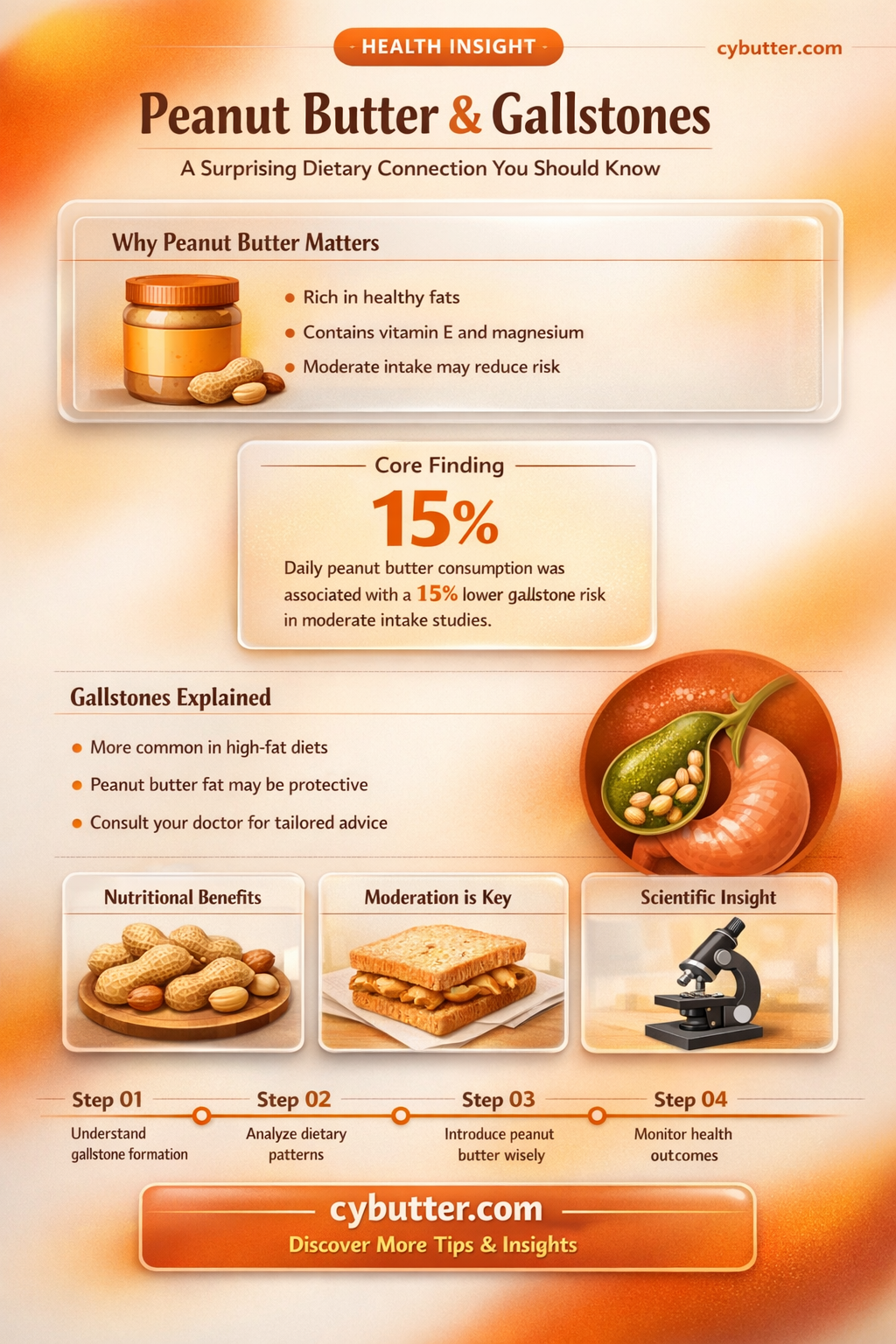 can you eat peanut butter with gallstones