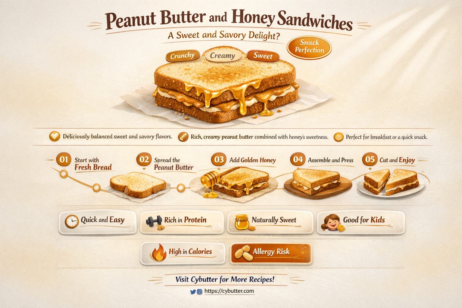 are peanut butter and honey sandwiches good