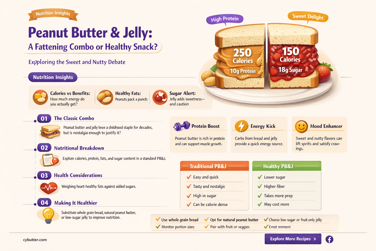 can i get fat off peanut butter and jelly