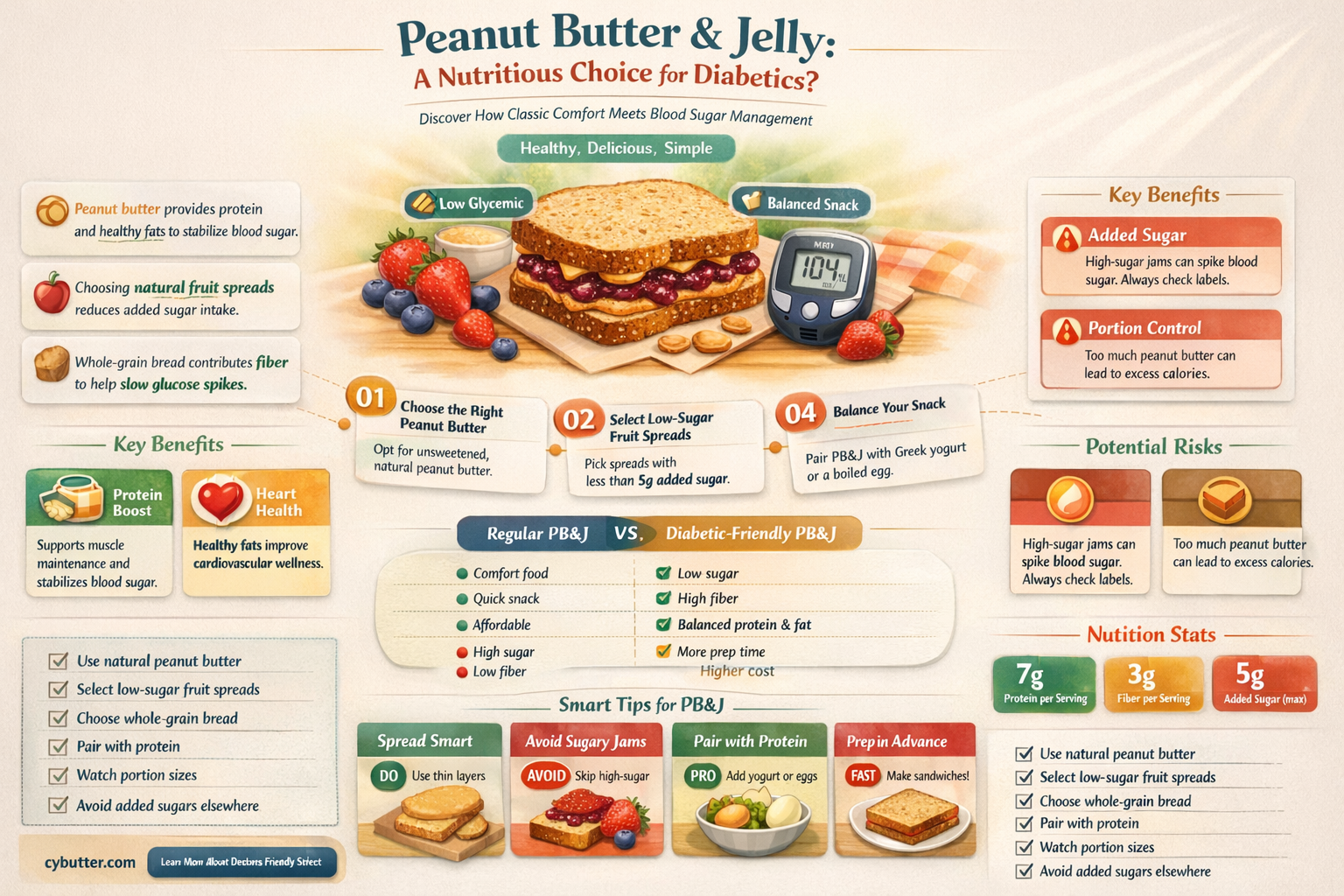 can diabetics eat peanut butter and jelly