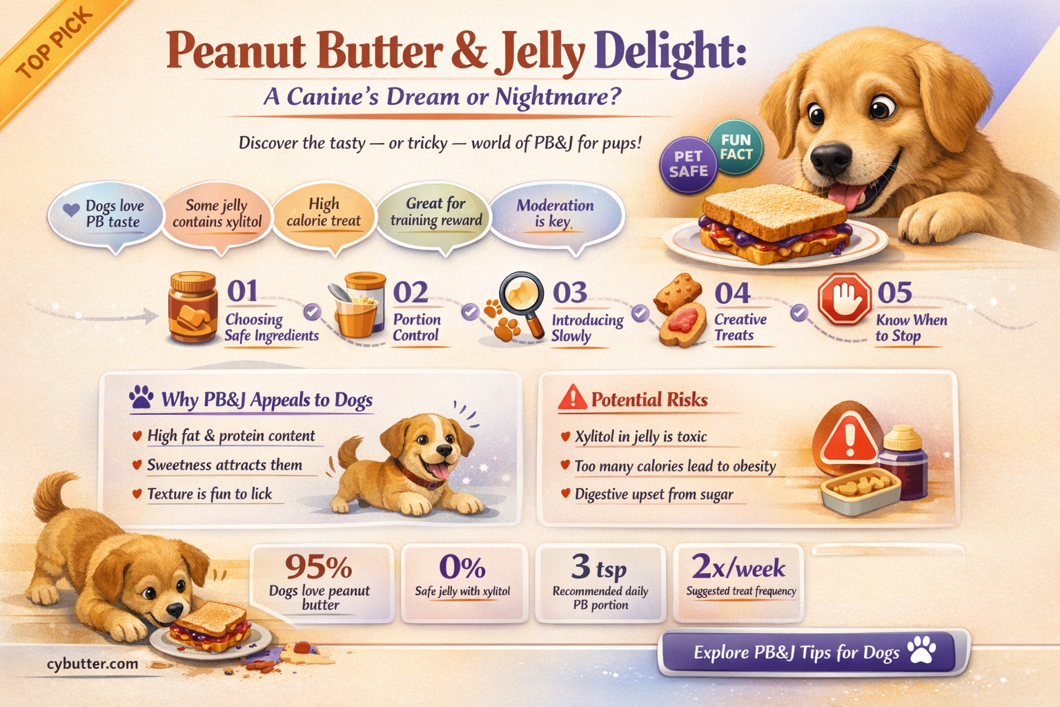 can dogs have peanut butter and jelly sandwiches