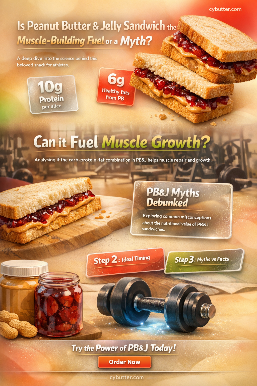 are peanut butter and jelly sandwiches good for building muscle