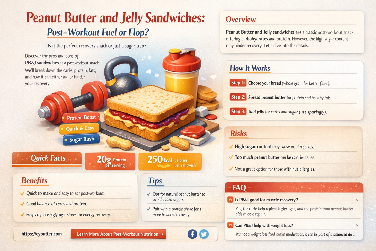are peanut butter and jelly sandwiches good after a workout