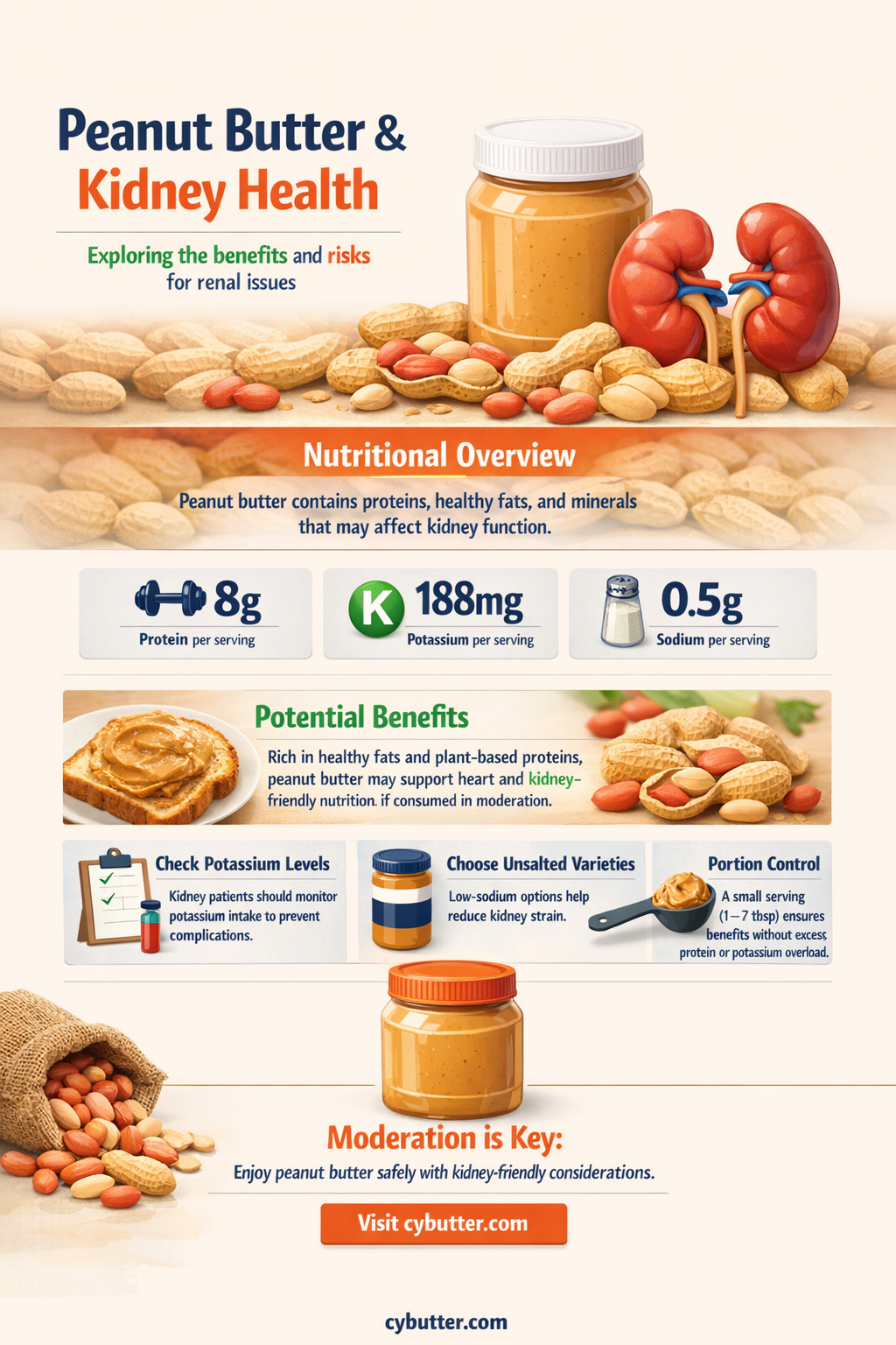 are peanut butter good for renal issues