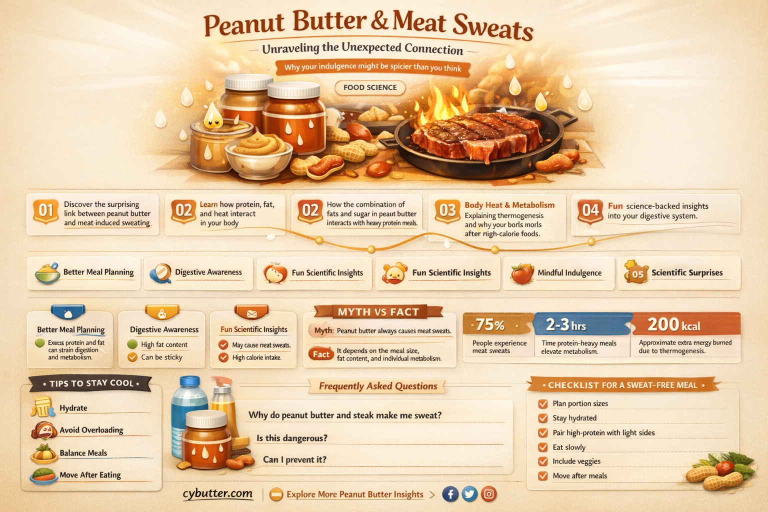 can you get meat sweats from peanut butter
