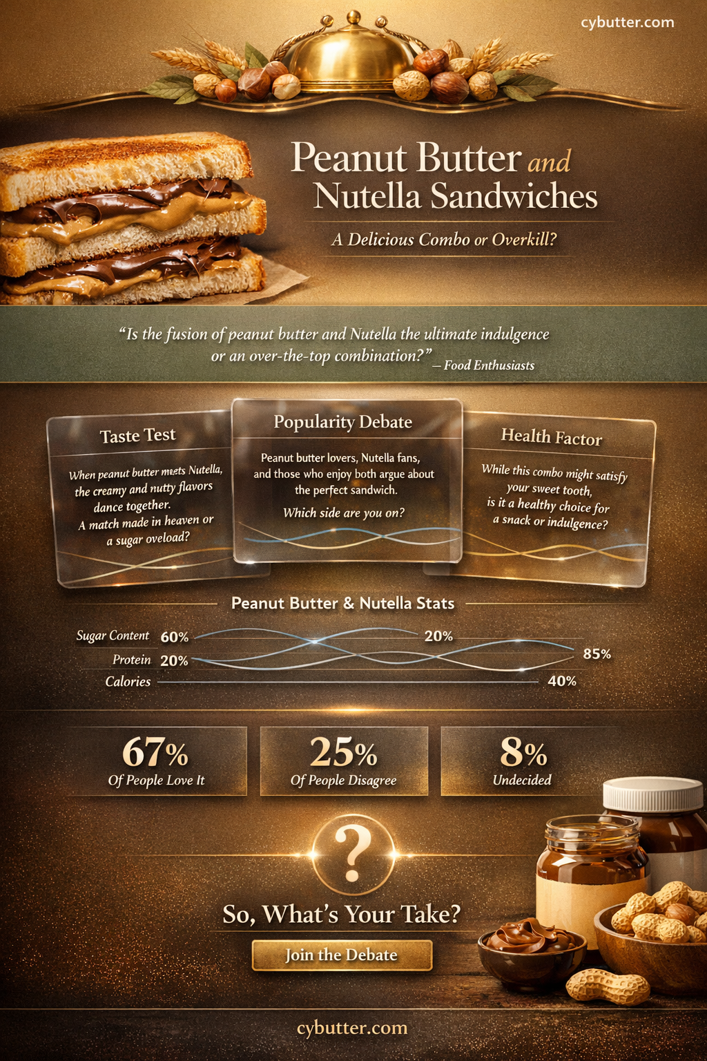 are peanut butter and nutella sandwiches good