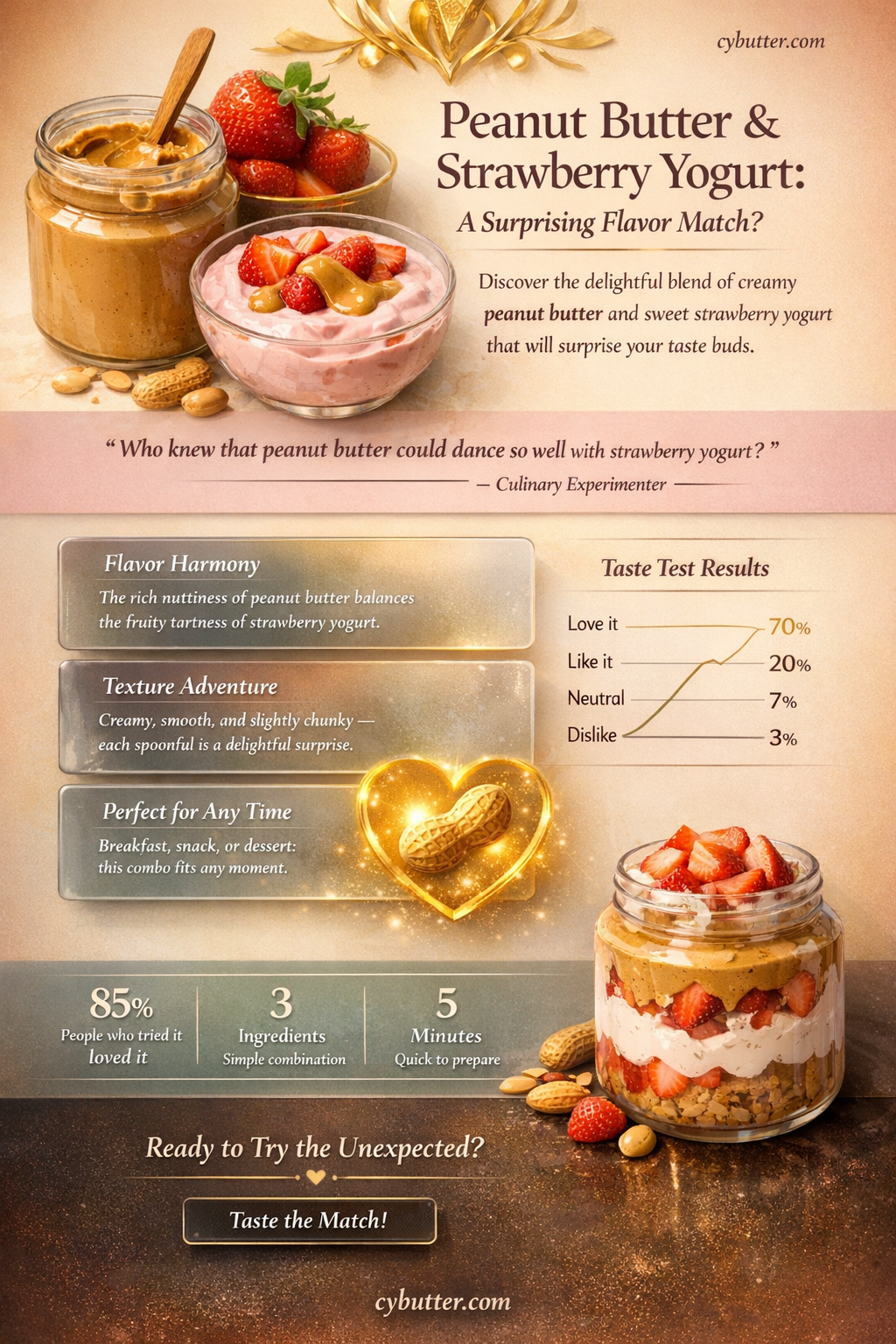 does peanut butter and strawberry yogurt taste good