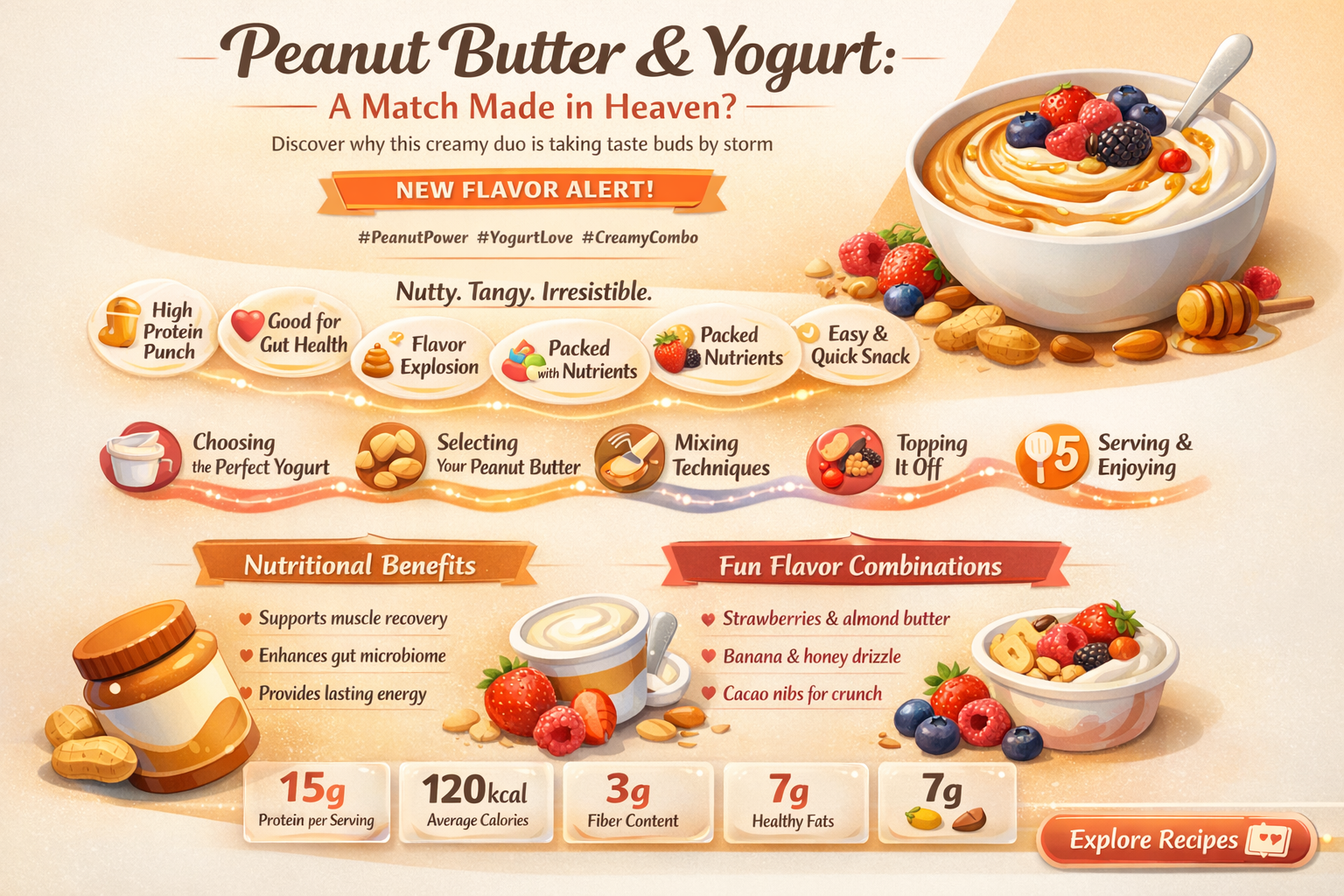 can you put peanut butter in yogurt