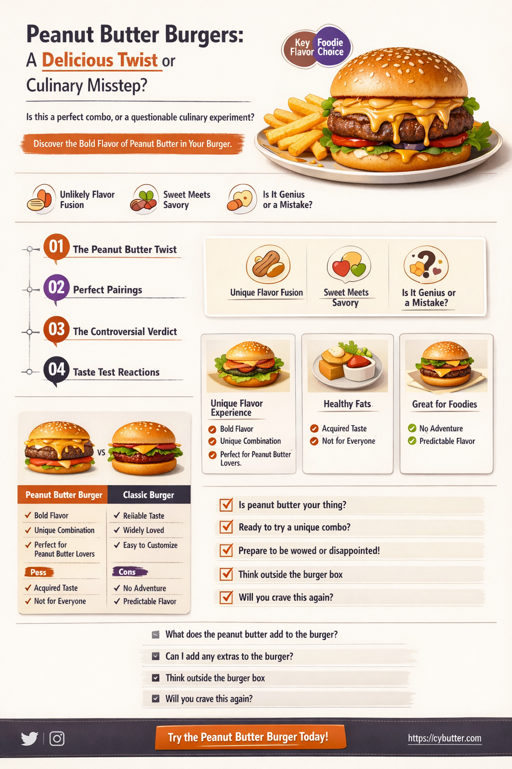 are peanut butter burgers good