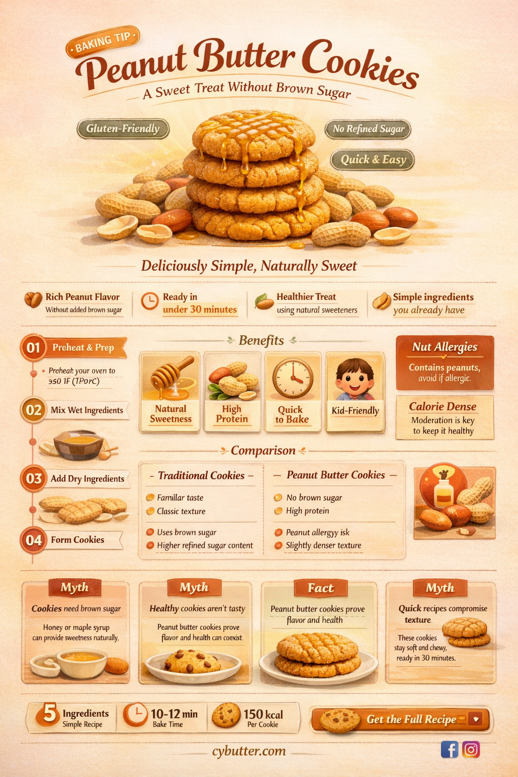 can you make peanut butter cookies without brown sugar