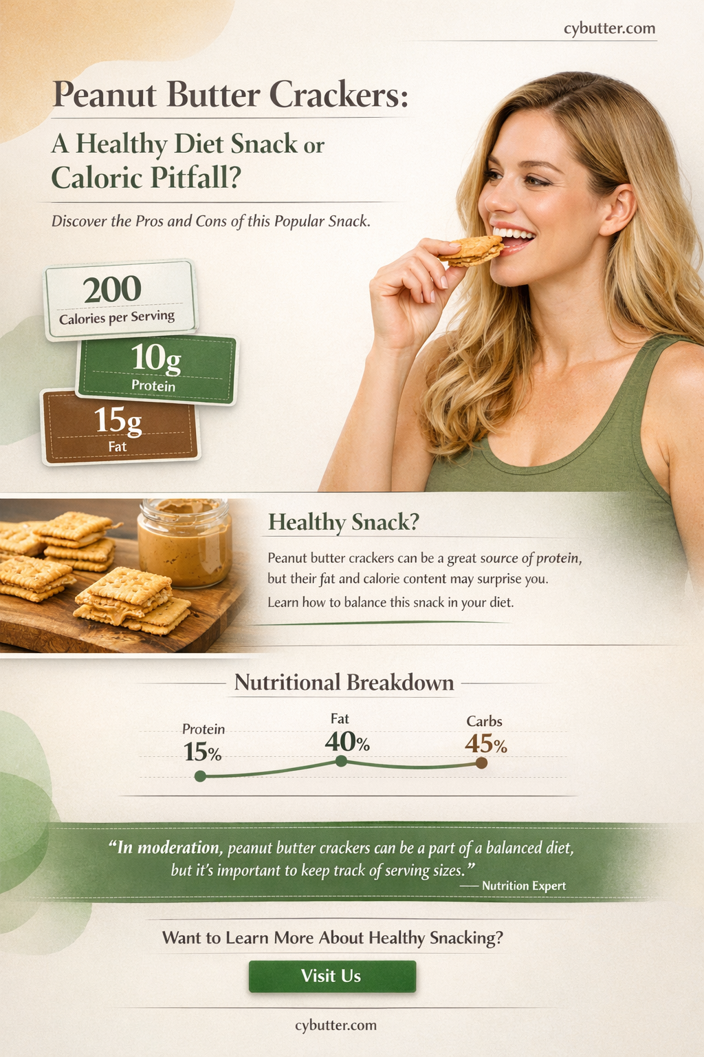 are peanut butter crackers good for a diet