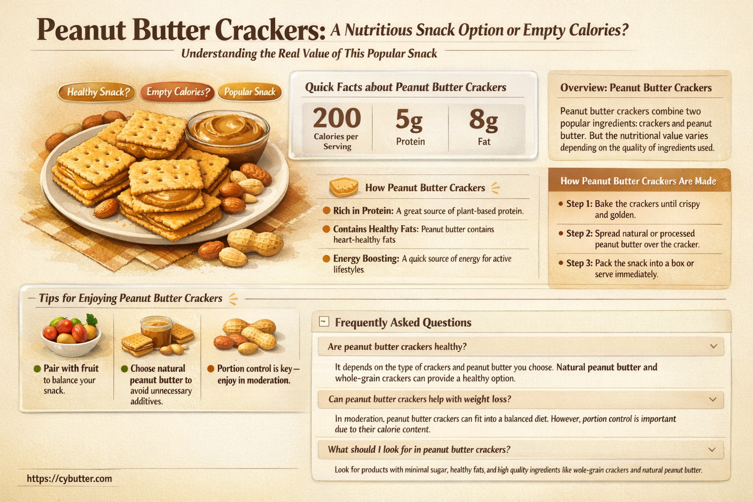 are peanut butter crackers a good snack
