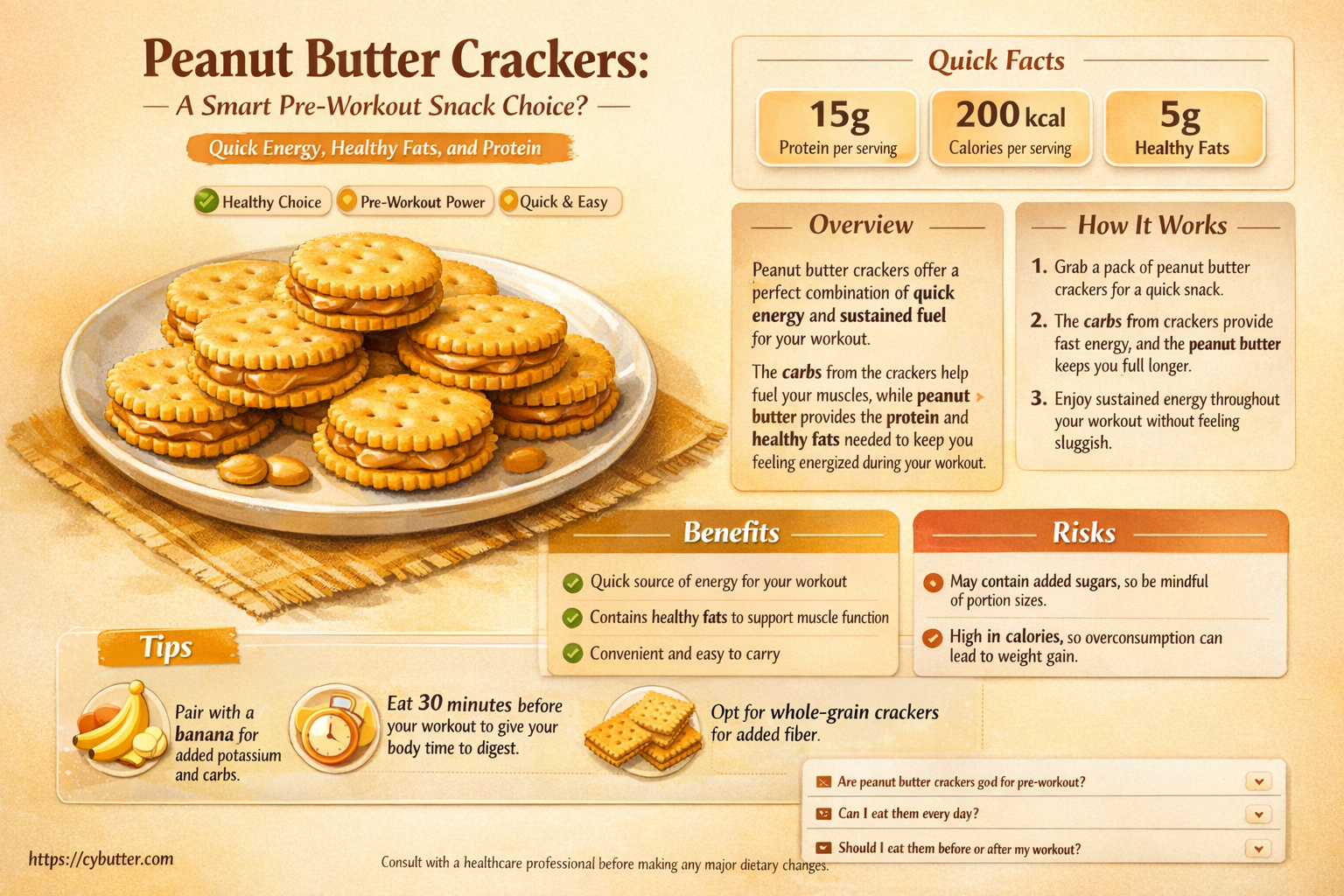 are peanut butter crackers a good pre workout snack