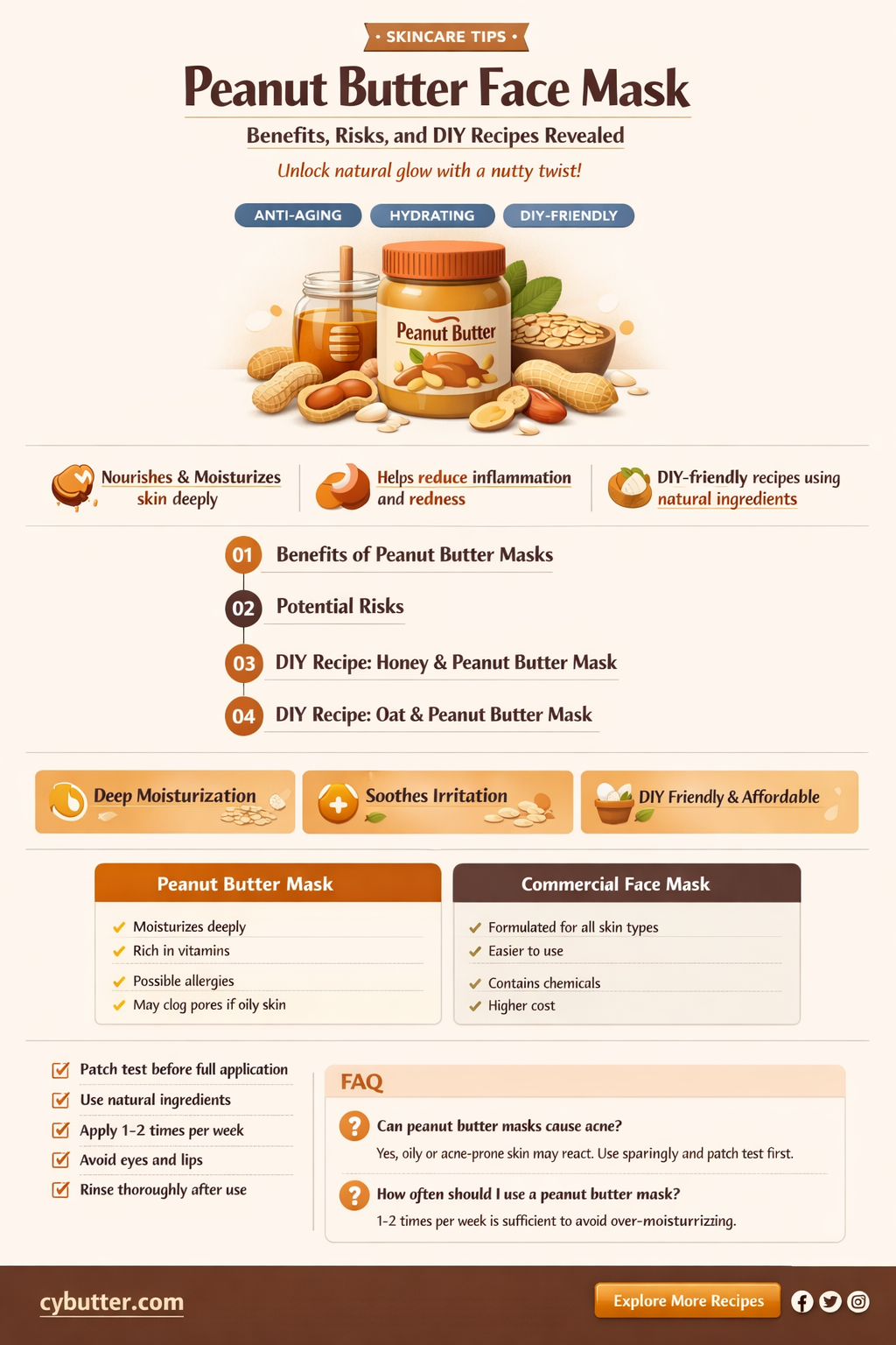 does peanut butter make a good face mask
