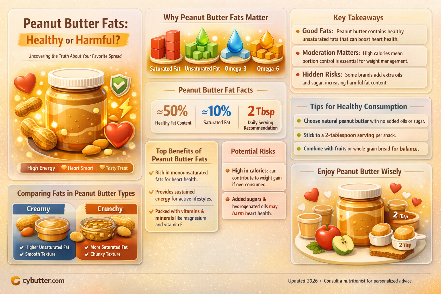 does pnut butter contain good far