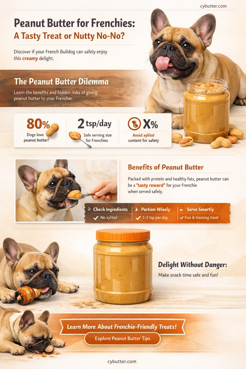 can frenchie eat peanut butter