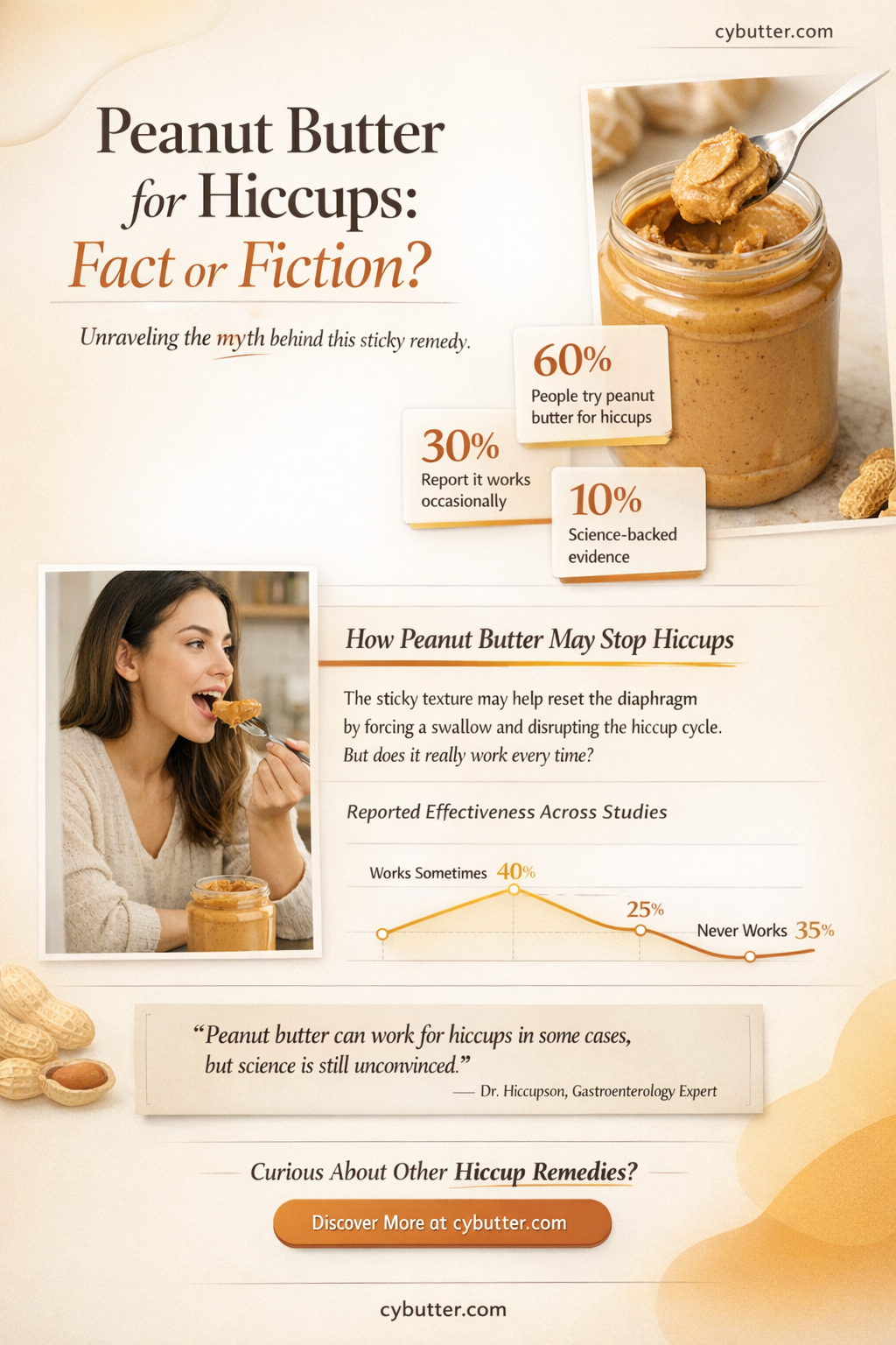 does peanut butter get rid of hiccups