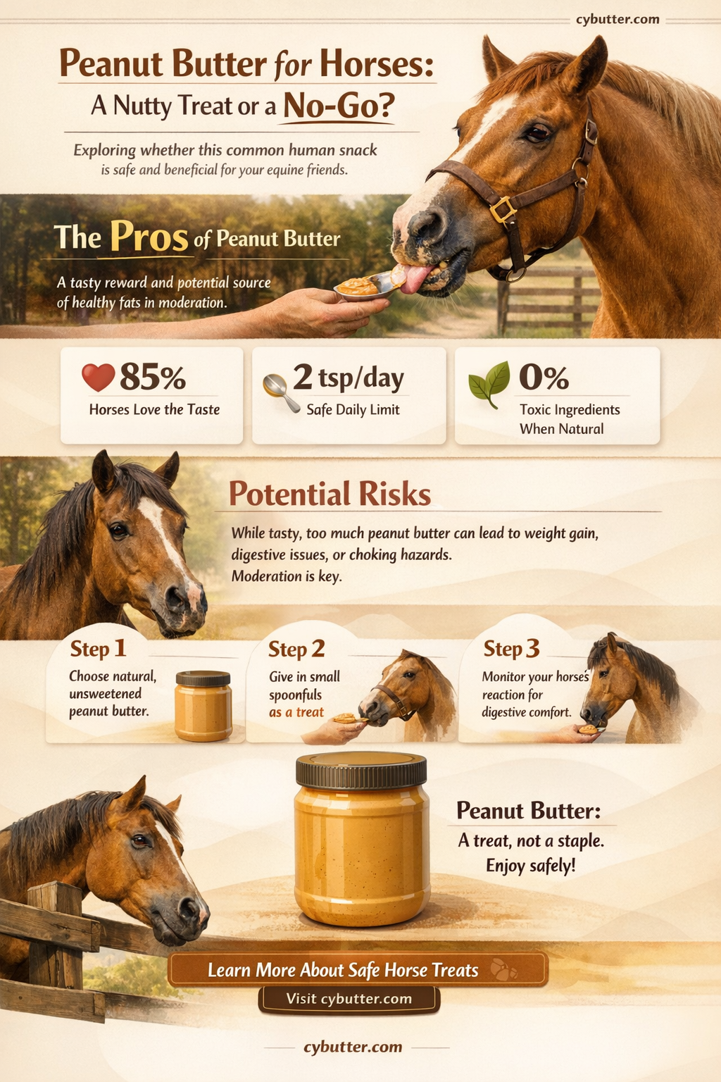 can horses eat peanut butter